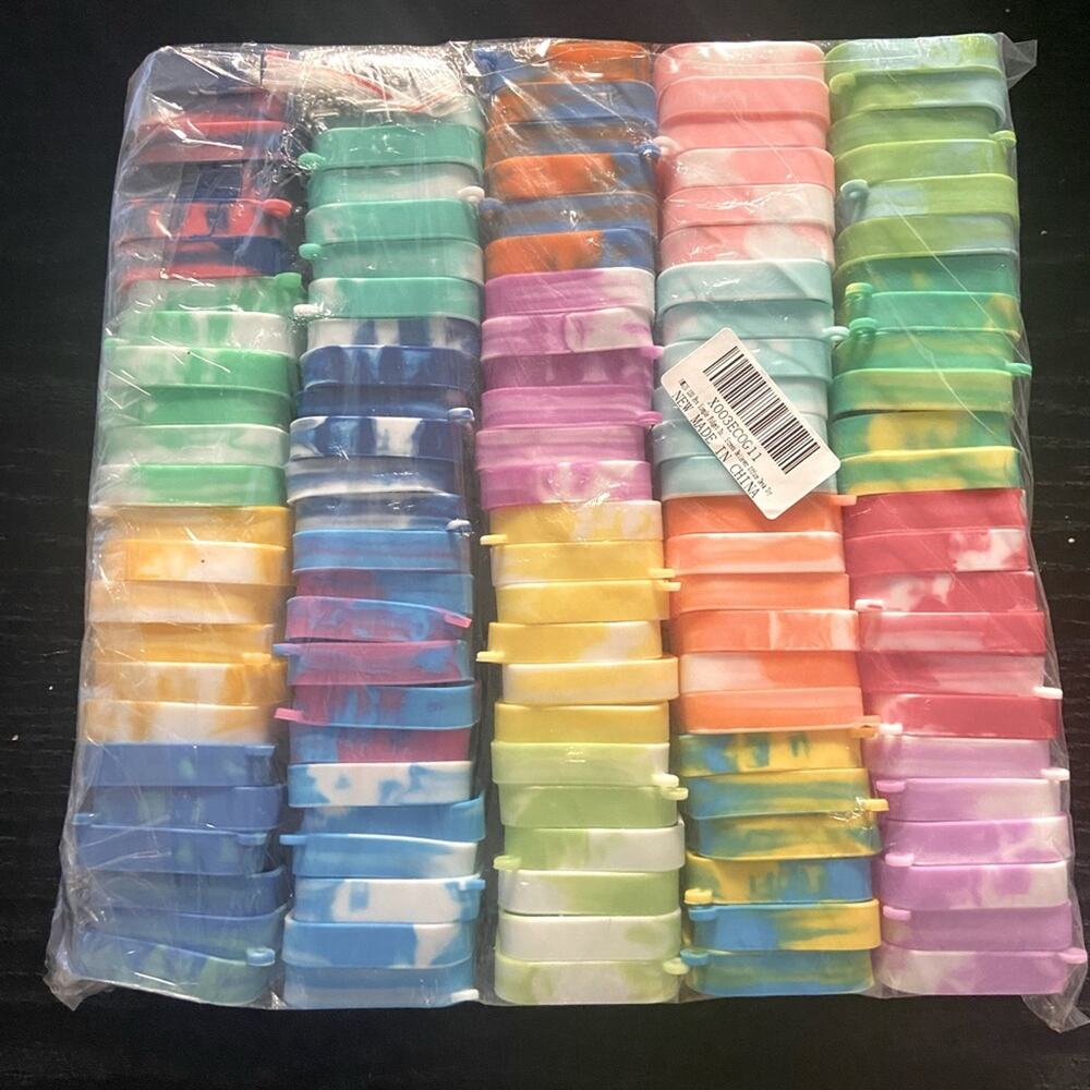 Popit Keychain Fidget Toy 120 pc Multi Color Lot Square Party Favors Toys